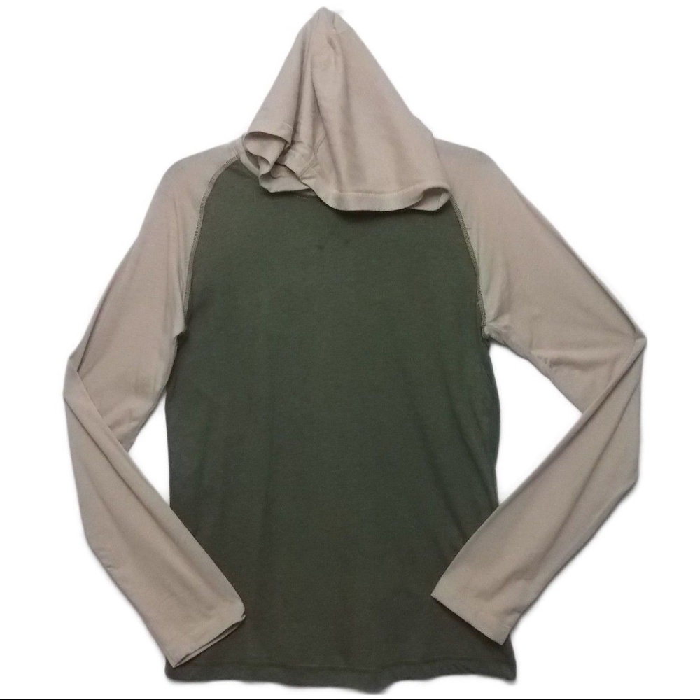 MTL Apparel Men's Gray Beige Tee Hoodie